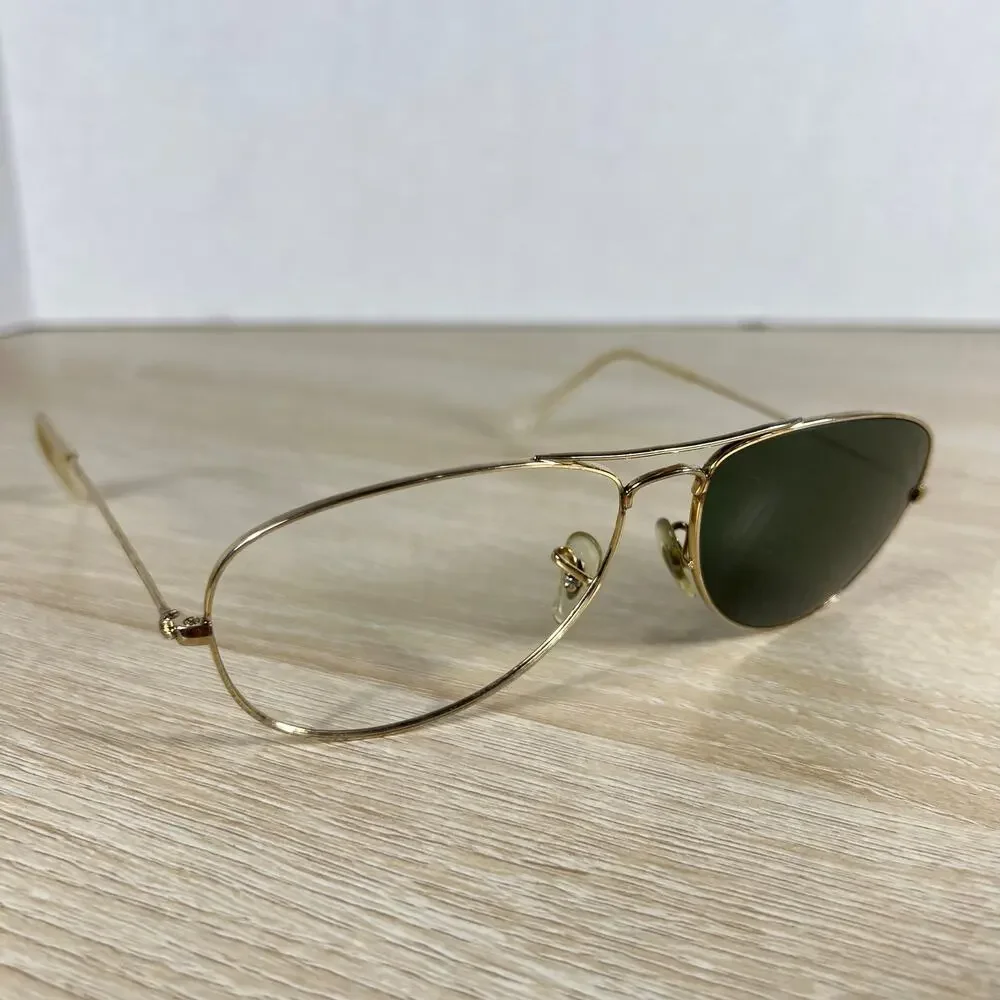 Ray-Ban RB3362 Cockpit 001 Sunglasses Gold Metal READ DESC FRAMES ONLY 59-14
